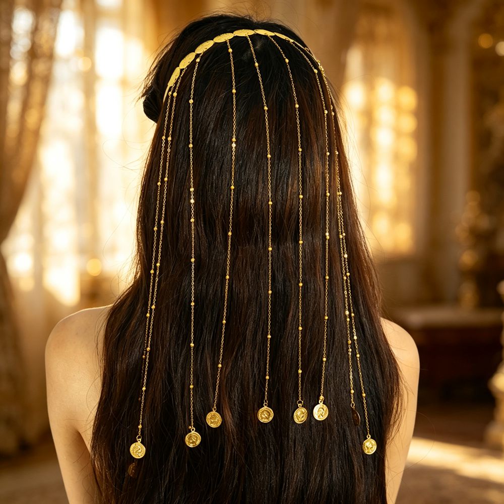Ethnic Fashion Shoot - Boho Ethnic Gypsy Gold Color Coin