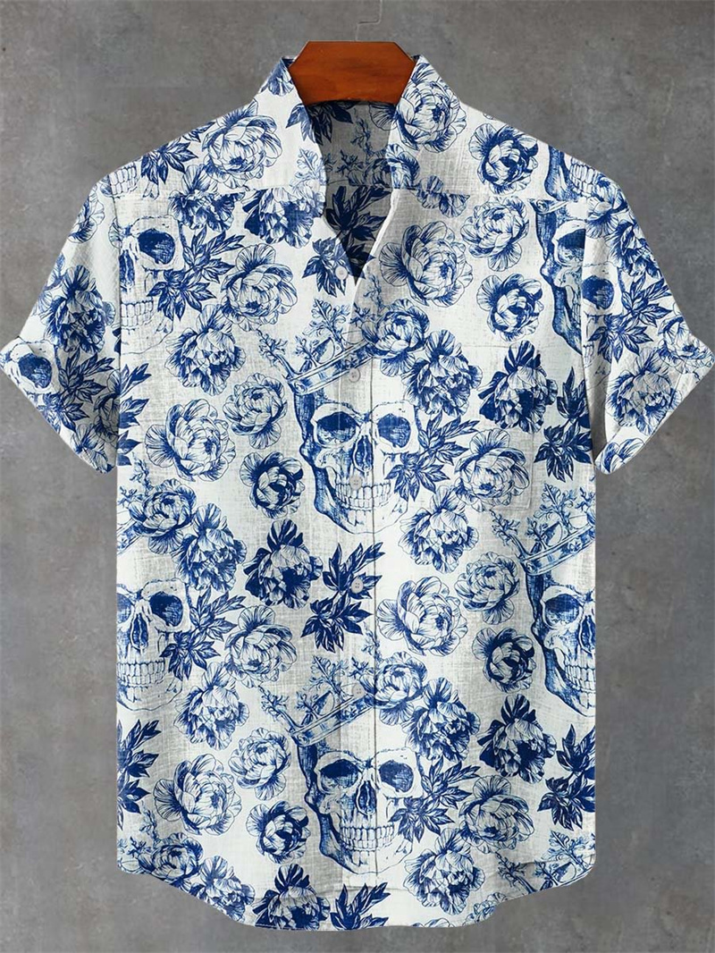 Men'S Ethnic Fashion Trends - Men's Short Sleeve Shirt Vintage Tribal