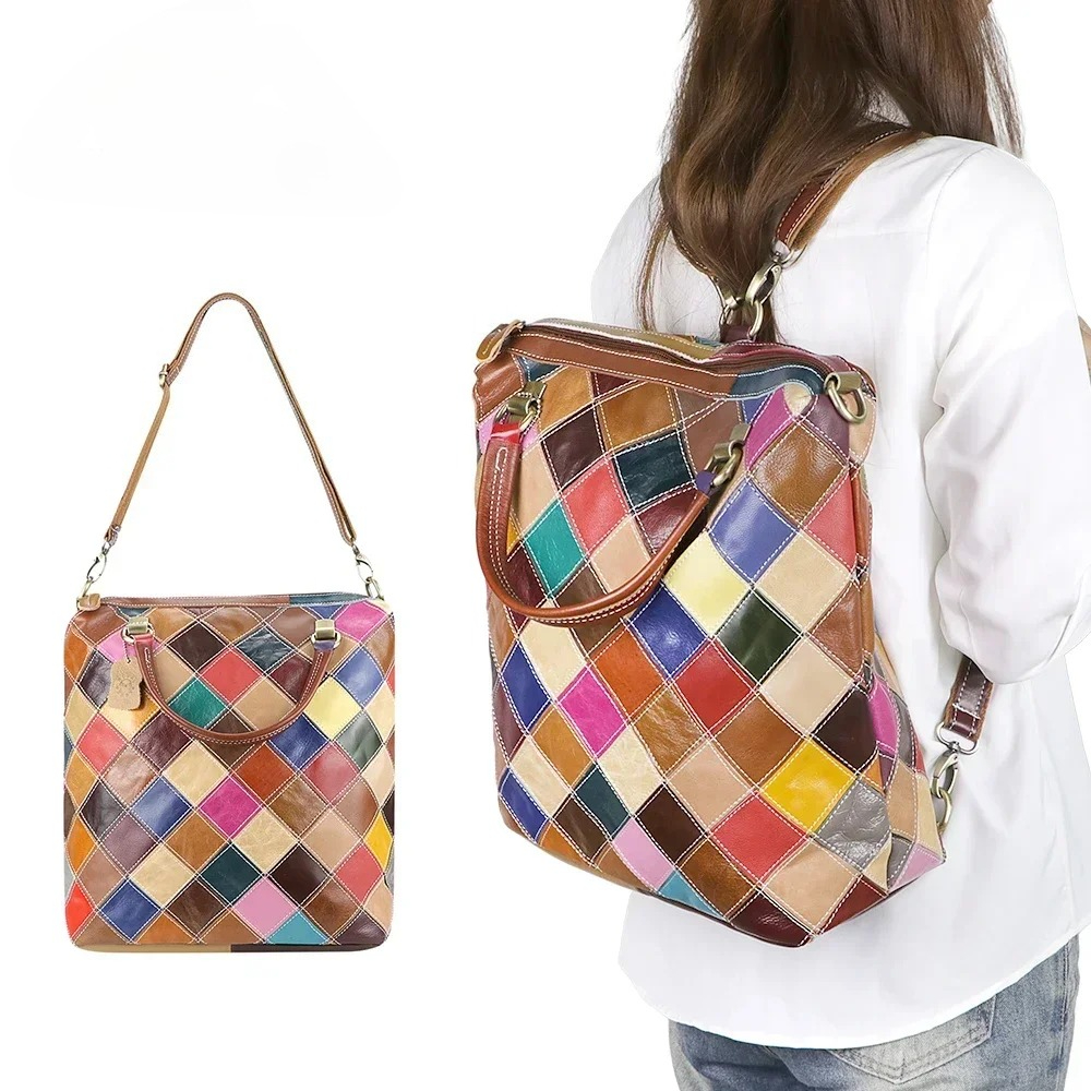 Urban Ethnic Fashion - Luxury Genuine Leather Backpacks for Women