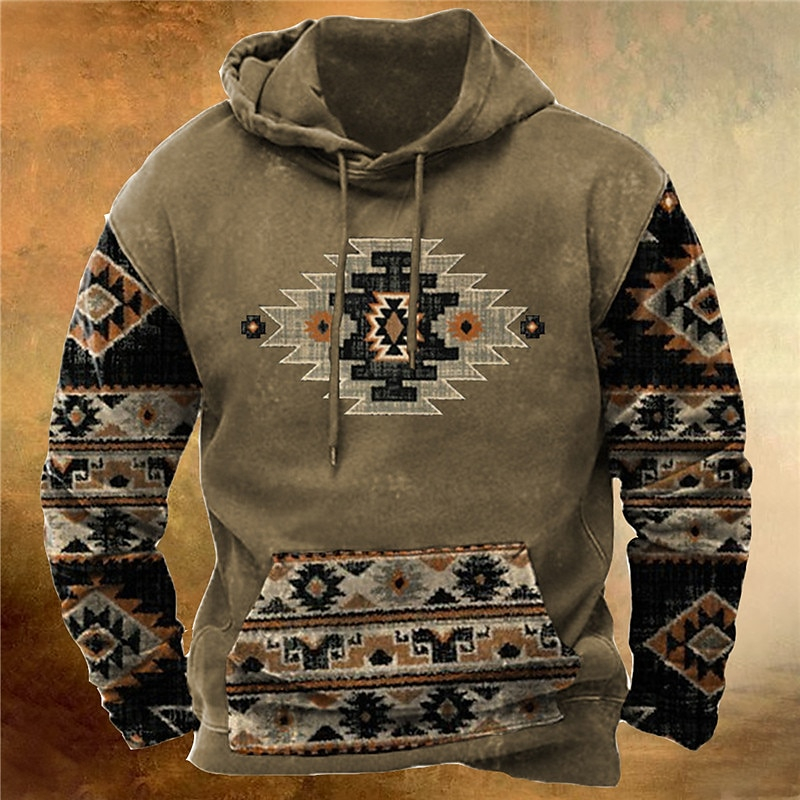 Men'S Ethnic Fashion Trends - Vintage 3D Ethnic Printed New In