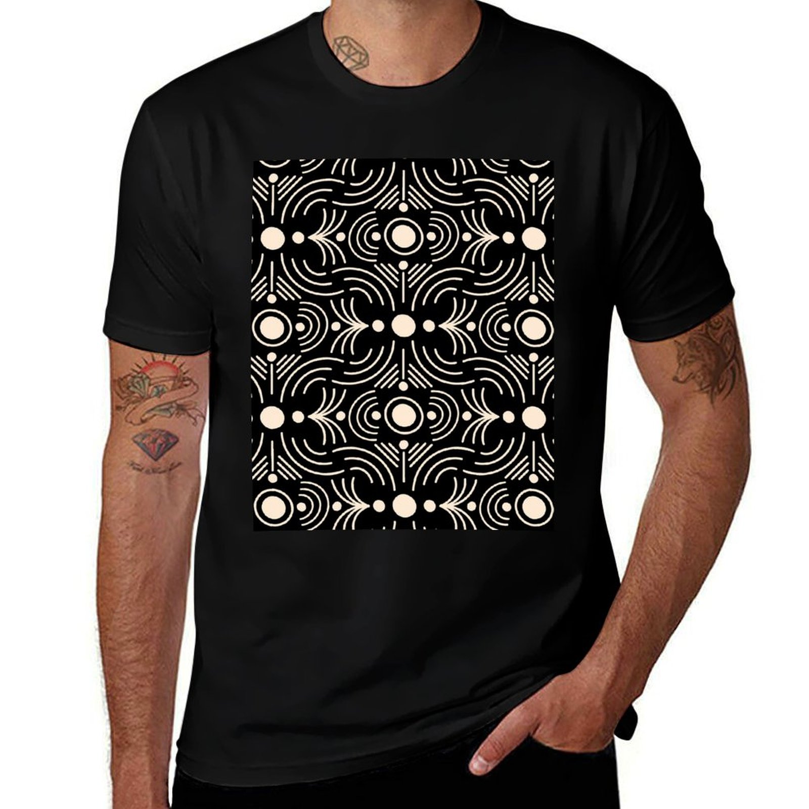 Mudcloth Print Top - Boho Mud Cloth - Geometric Abstract
