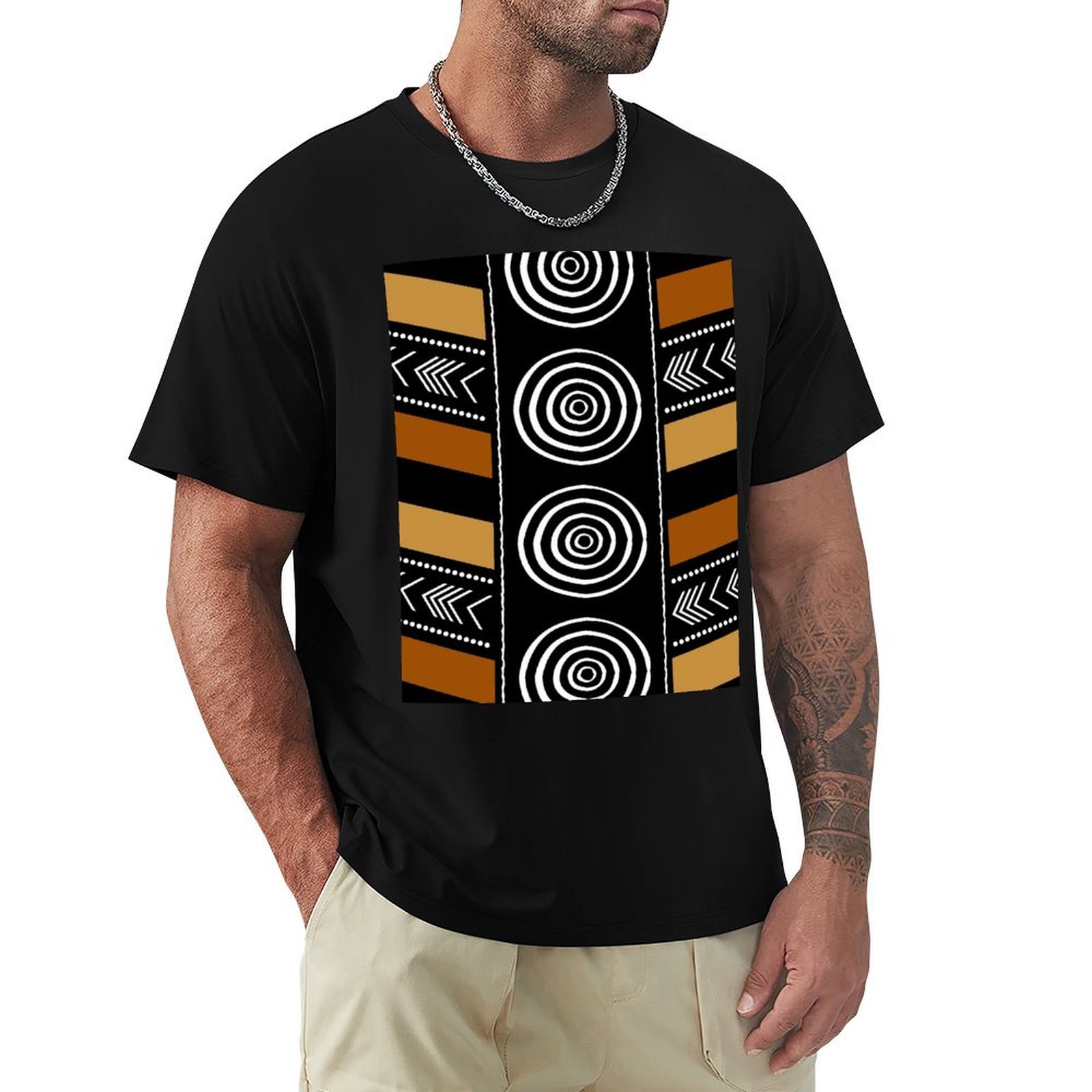 Mudcloth Print Top - African Mud Cloth Artistry Art T-Shirt