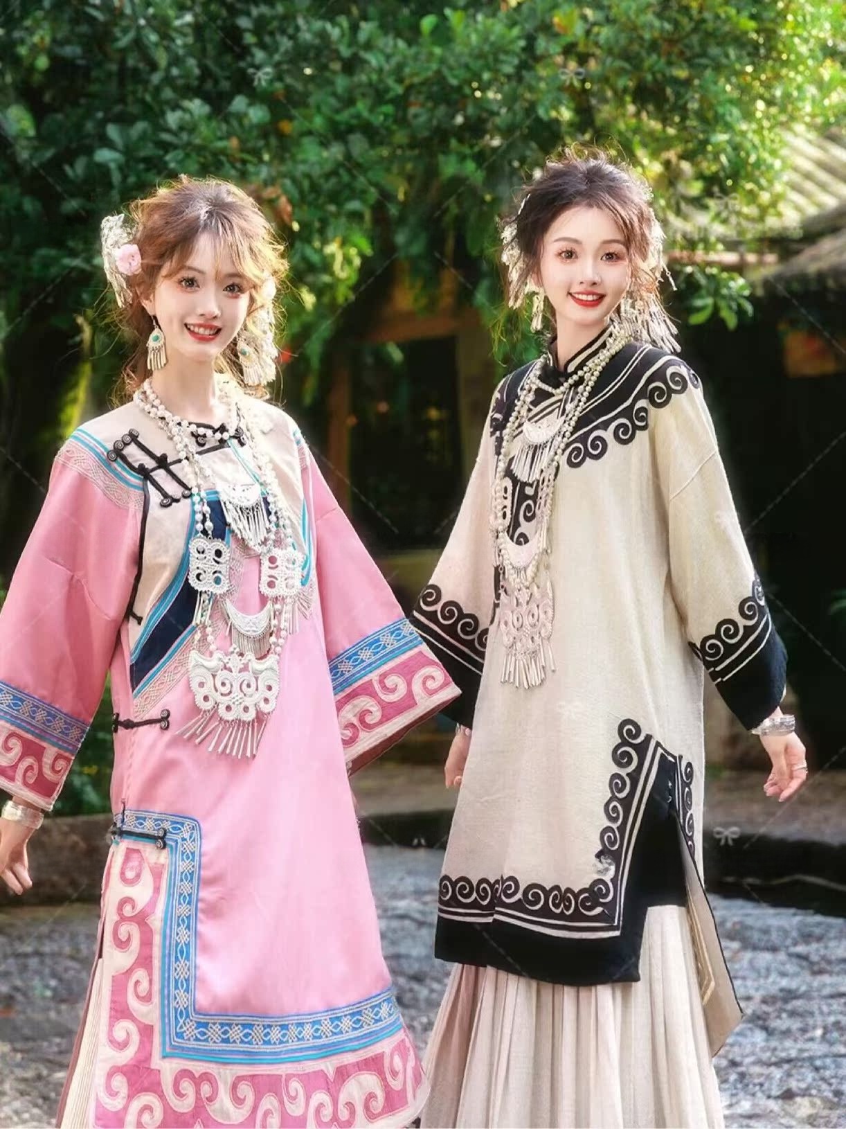 Ethnic Fashion Shoot - New Ethnic Minority Traditional Clothing Autumn