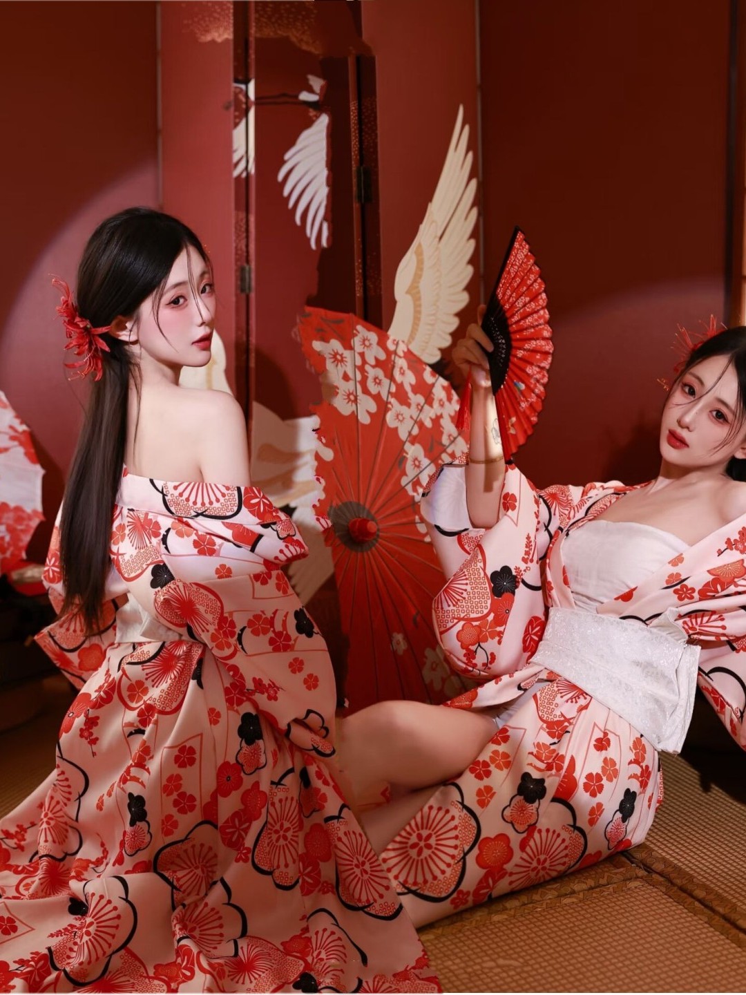 Ethnic Fashion Shoot - Traditional Photography Japanese Style Bathrobe Dress