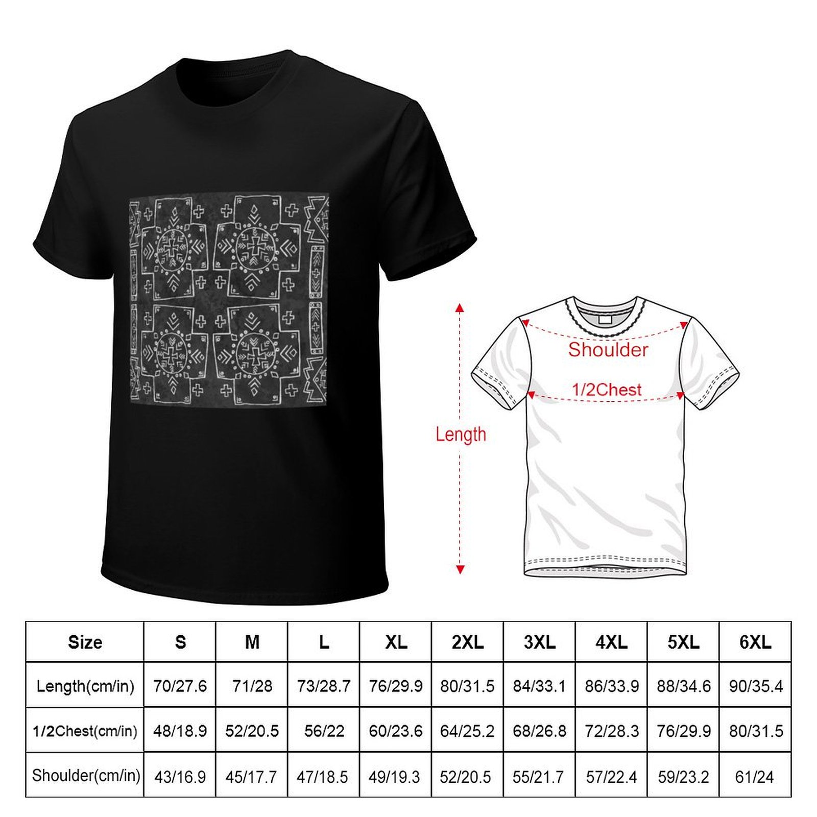 Mali Tribal Mud Cloth, Cross a - Mudcloth Print Top 评论和价格