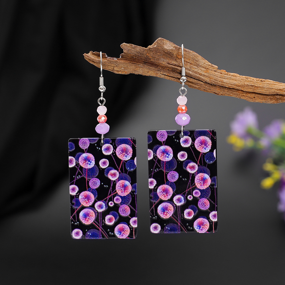 Purple Dandelion 3D Printing V - Ethnic Fashion Trends 2026 评论和价格