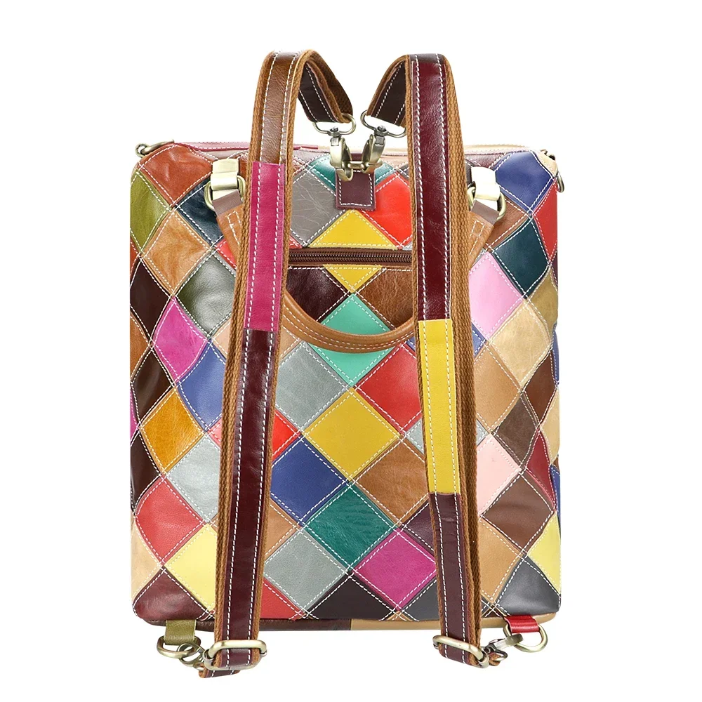 Luxury Genuine Leather Backpac - Urban Ethnic Fashion 评论和价格