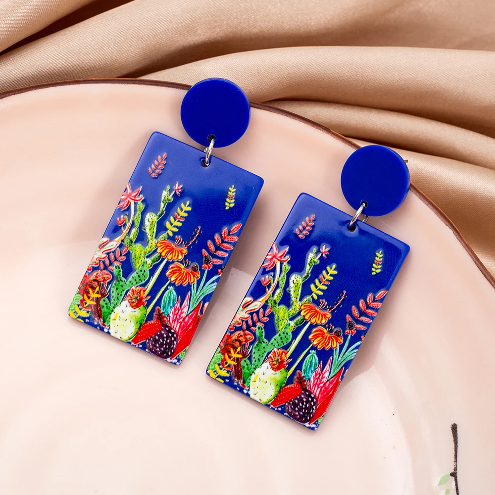 New Cactus Leaf Relievo Print  - Ethnic Fashion Trends 2026 评论和价格