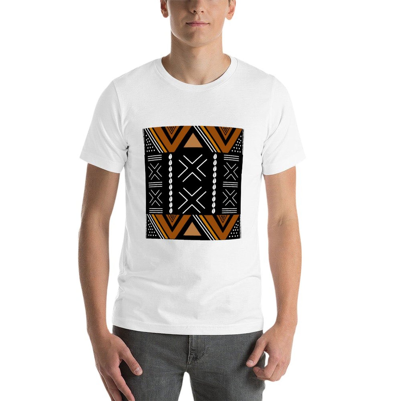 African Mud Cloth Bogolan Desi - Mudcloth Print Top 评论和价格