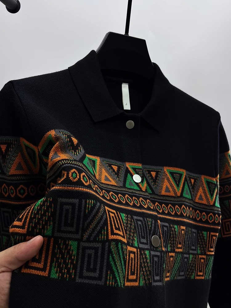 Fashionable Men's Knitted Card - Urban Ethnic Fashion 评论和价格