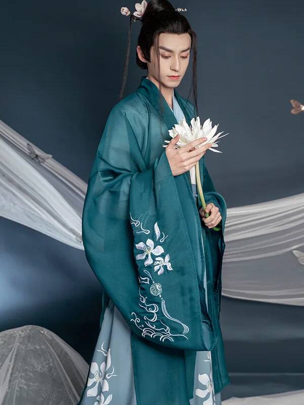 Chinese New Modern Hanfu Man T - Hanbok Modern Set 评论和价格
