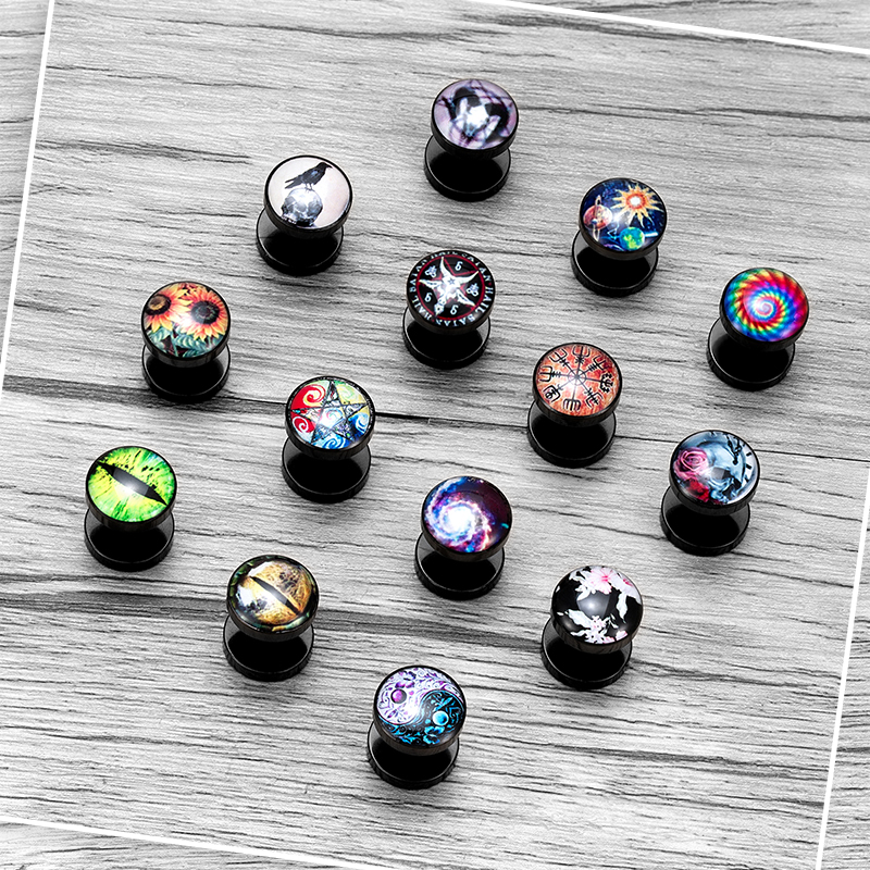 Earrings Retro Ethnic Round Ca - Men'S Ethnic Fashion Trends 评论和价格