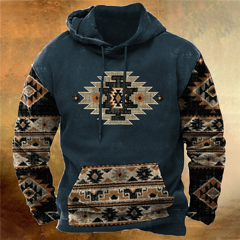 Vintage 3D Ethnic Printed New  - Men'S Ethnic Fashion Trends 评论和价格