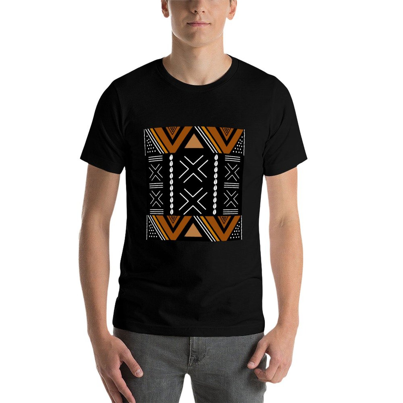 African Mud Cloth Bogolan Desi - Mudcloth Print Top 评论和价格