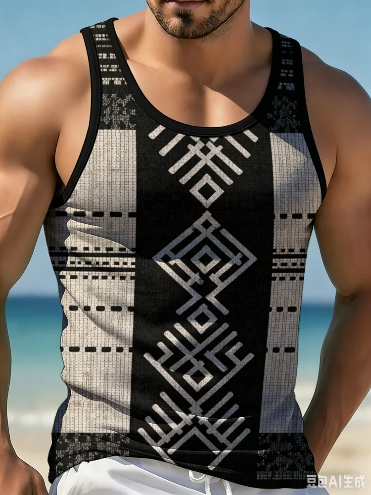 Vintage Ethnic Geometric Triba - Men'S Ethnic Fashion Trends 评论和价格