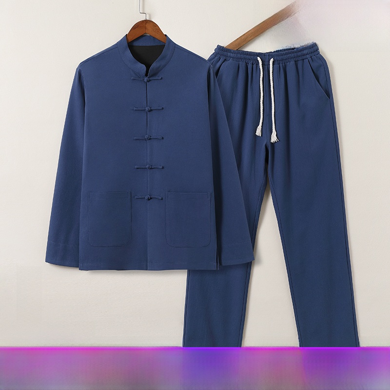 Chinese Style Cotton Linen Lon - Urban Ethnic Fashion 评论和价格