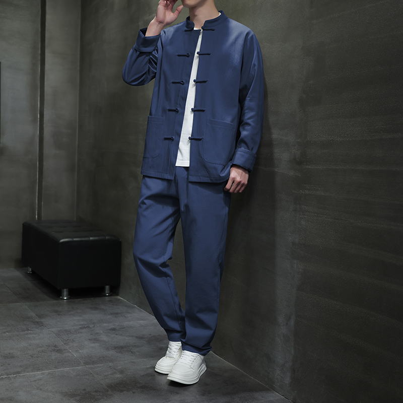 Chinese Style Cotton Linen Lon - Urban Ethnic Fashion 评论和价格
