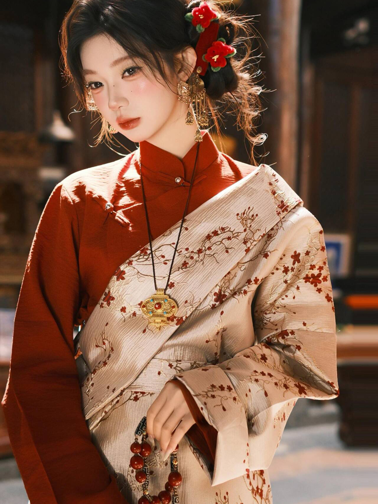 New Style Tibetan Costume Danc - Ethnic Fashion Shoot 评论和价格