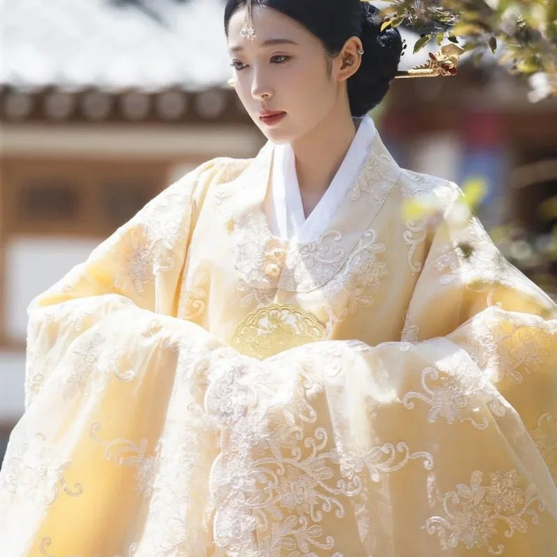 ellow Korean Clothes Women Tra - Hanbok Modern Set 评论和价格