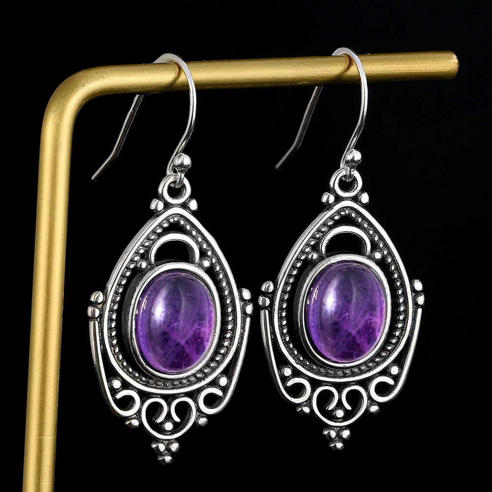 S925 Silver Earrings Jewelry 8 - Ethnic Fashion Boutique 评论和价格