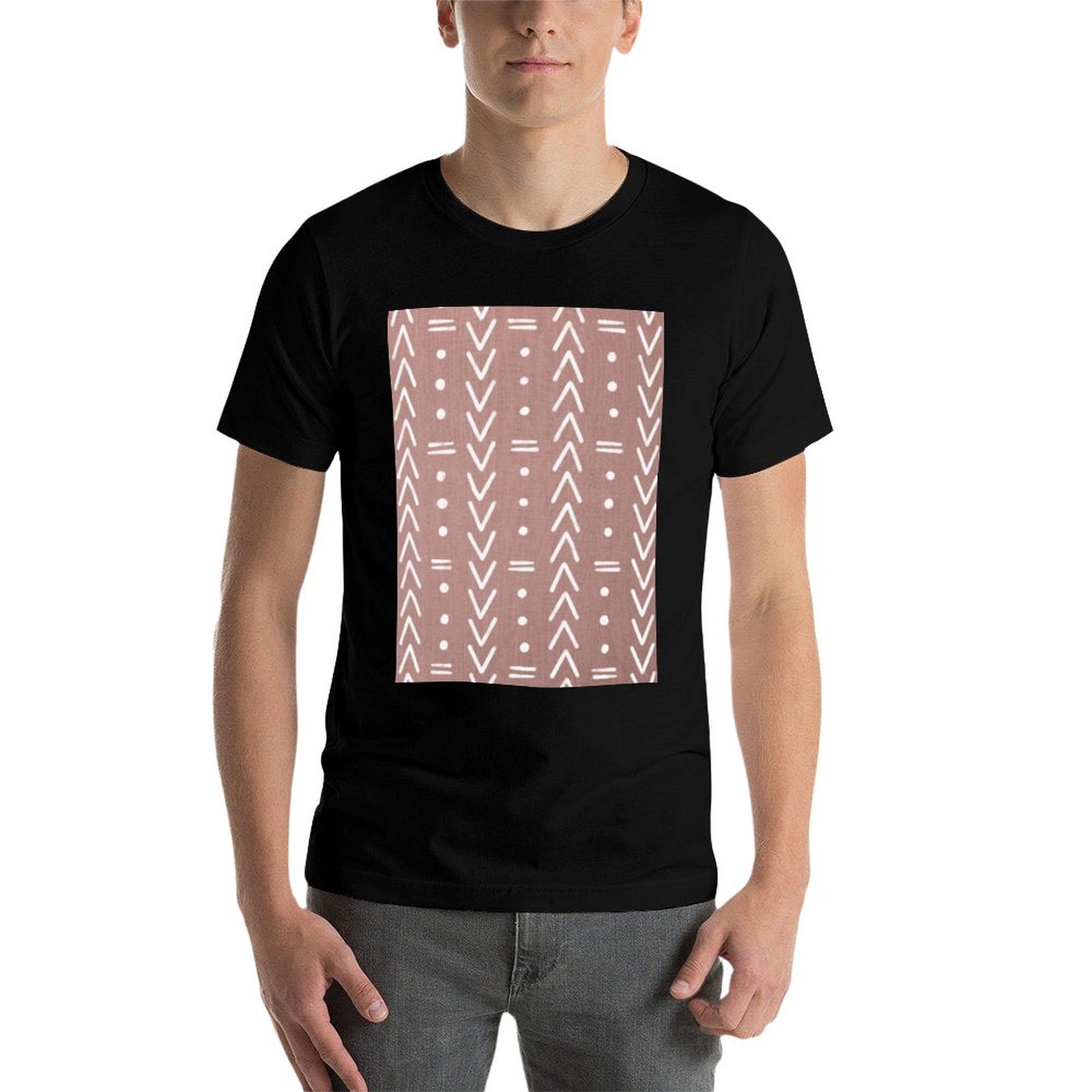Mudcloth White Geometric Shape - Mudcloth Print Top 评论和价格