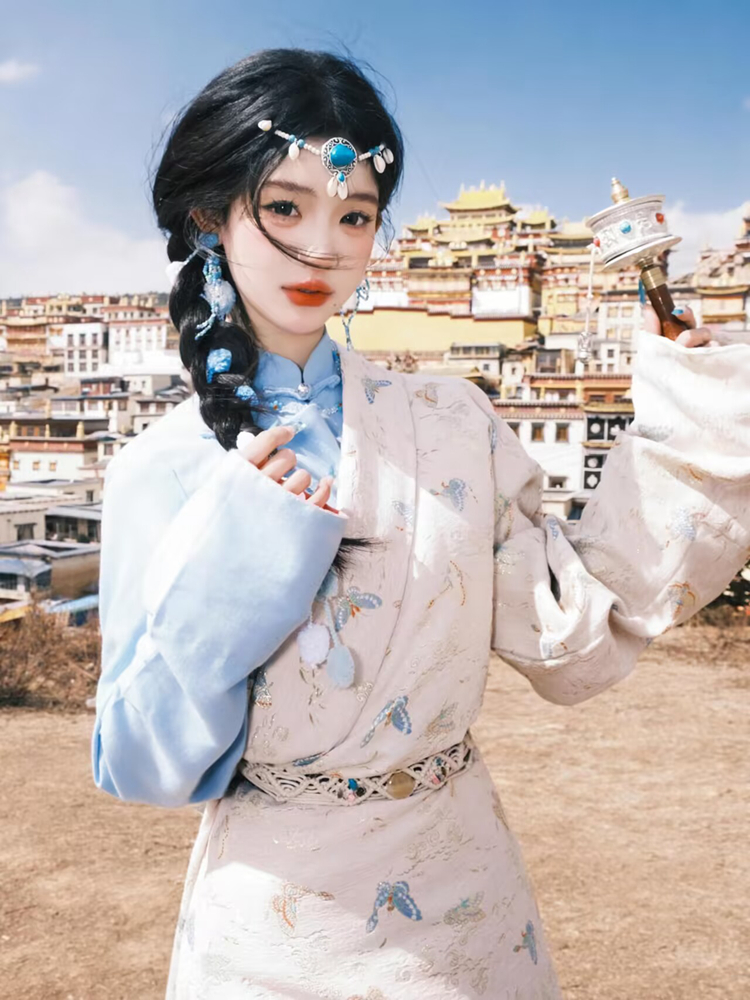 New  Ethnic Tibetan Girl's Clo - Ethnic Fashion Shoot 评论和价格
