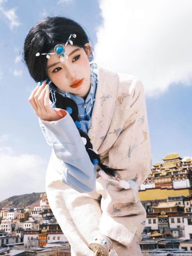 New  Ethnic Tibetan Girl's Clo - Ethnic Fashion Shoot 评论和价格