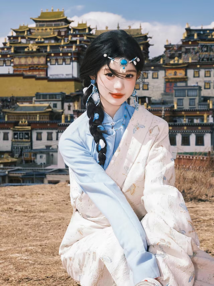 New  Ethnic Tibetan Girl's Clo - Ethnic Fashion Shoot 评论和价格