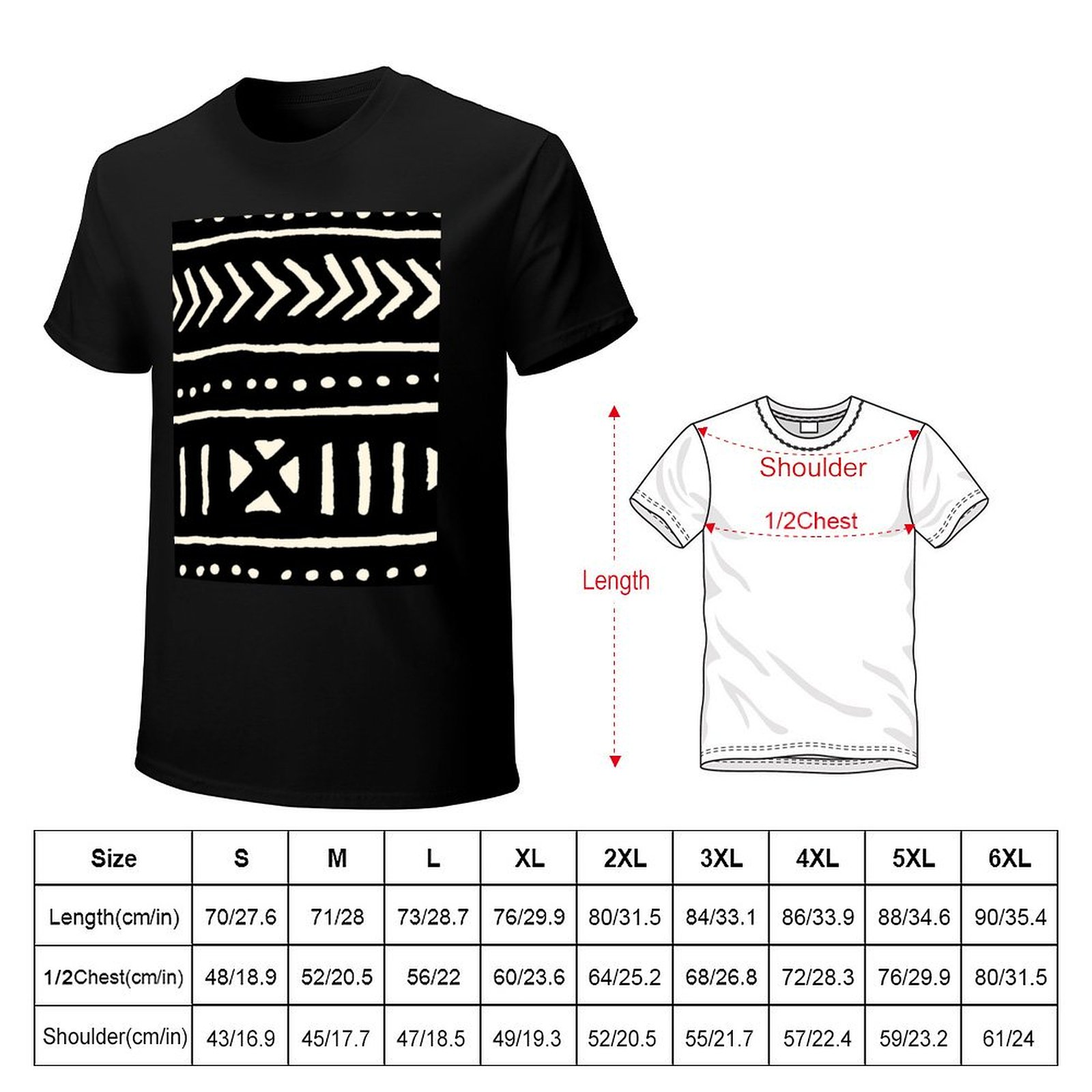african mud cloth black and wh - Mudcloth Print Top 评论和价格