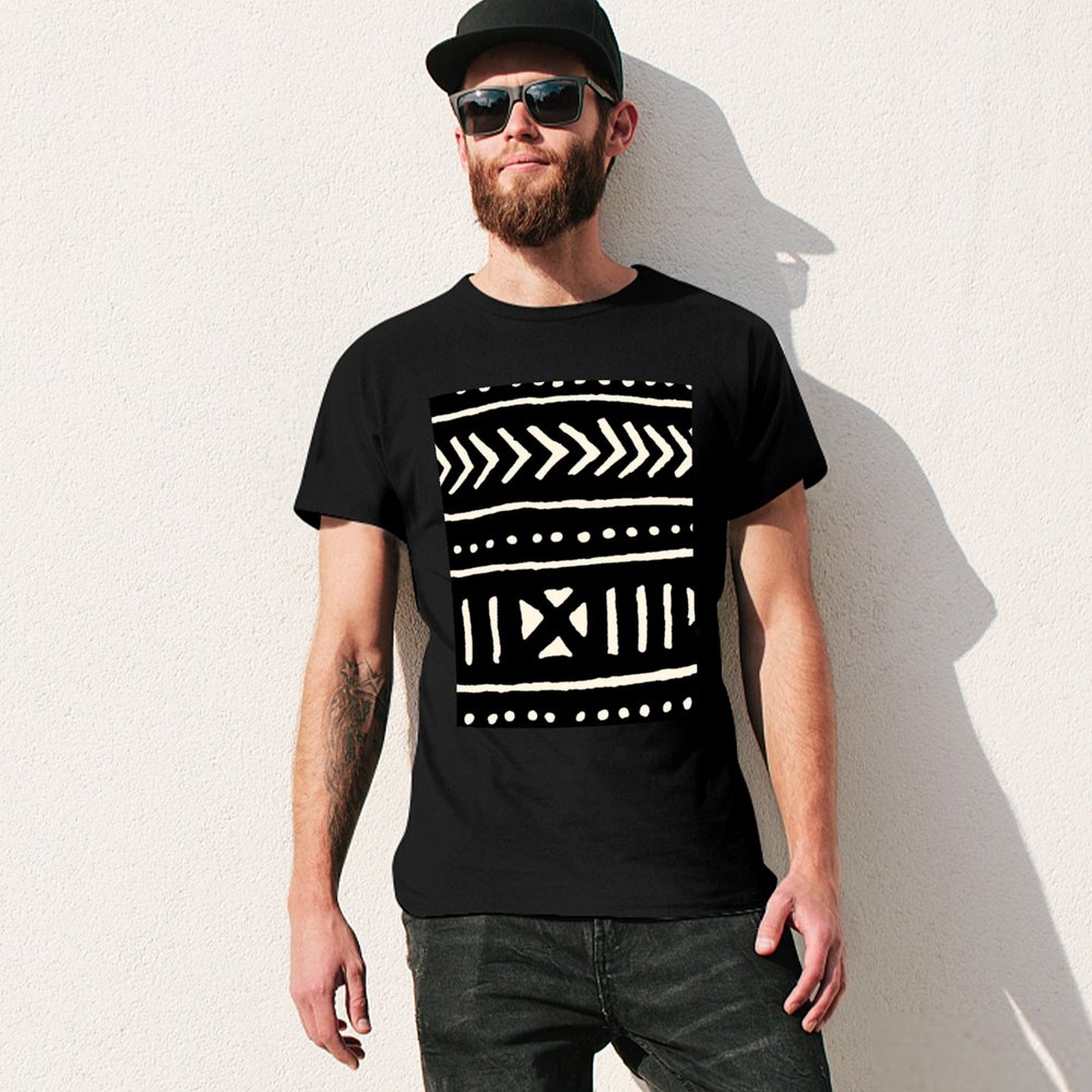 african mud cloth black and wh - Mudcloth Print Top 评论和价格