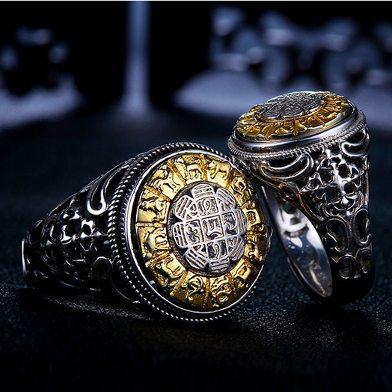 BOCAI New S925 Silver Exaggera - Men'S Ethnic Fashion Trends 评论和价格