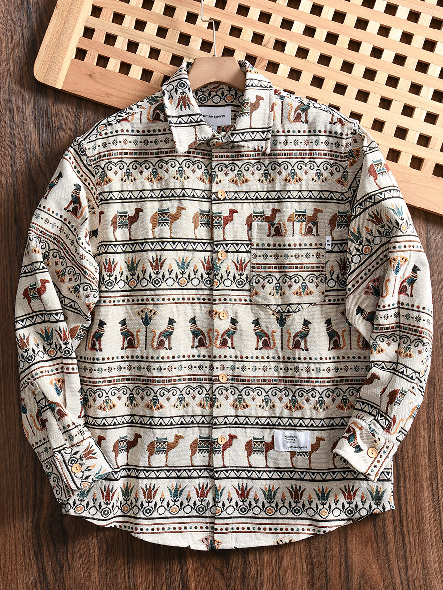  Thickened Collared Men's Shir - Urban Ethnic Fashion 评论和价格