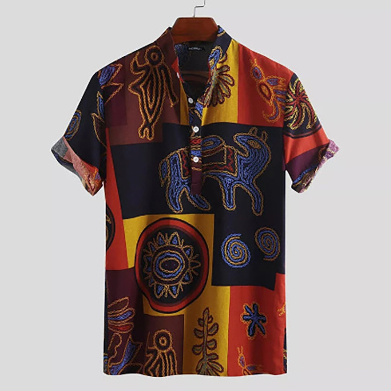 2025 summer new European and A - Men'S Ethnic Fashion Trends 评论和价格