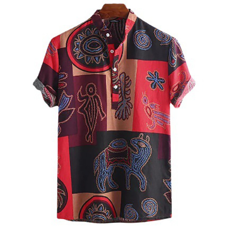 2025 summer new European and A - Men'S Ethnic Fashion Trends 评论和价格