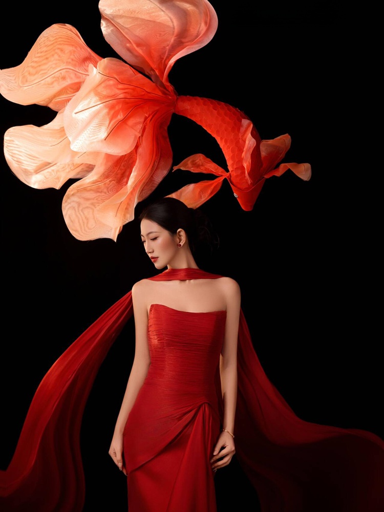 2026 New Year Red Lucky Carp C - Ethnic Fashion Shoot 评论和价格