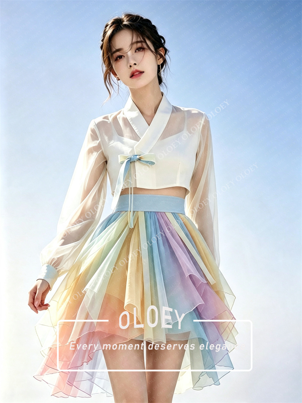 OLOEY Modern 3 PCS Short Conce - Hanbok Modern Set 评论和价格