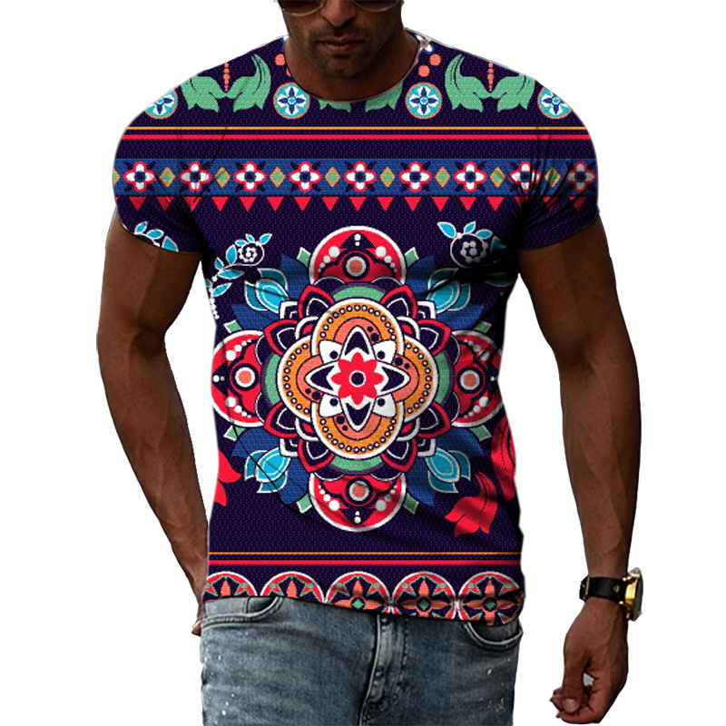 New 3D Fashion Ethnic Colorful - Men'S Ethnic Fashion Trends 评论和价格