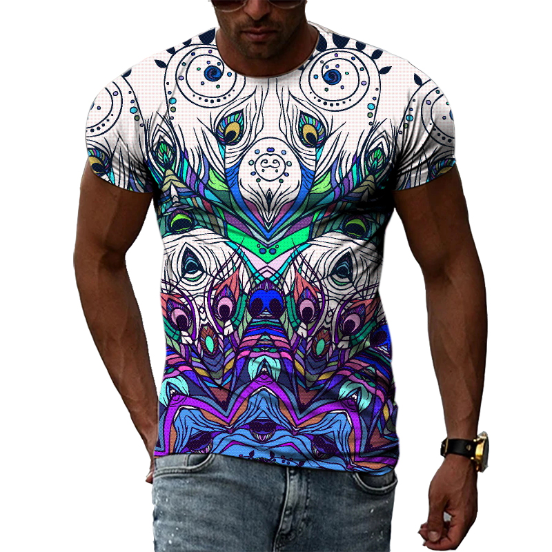 New 3D Fashion Ethnic Colorful - Men'S Ethnic Fashion Trends 评论和价格