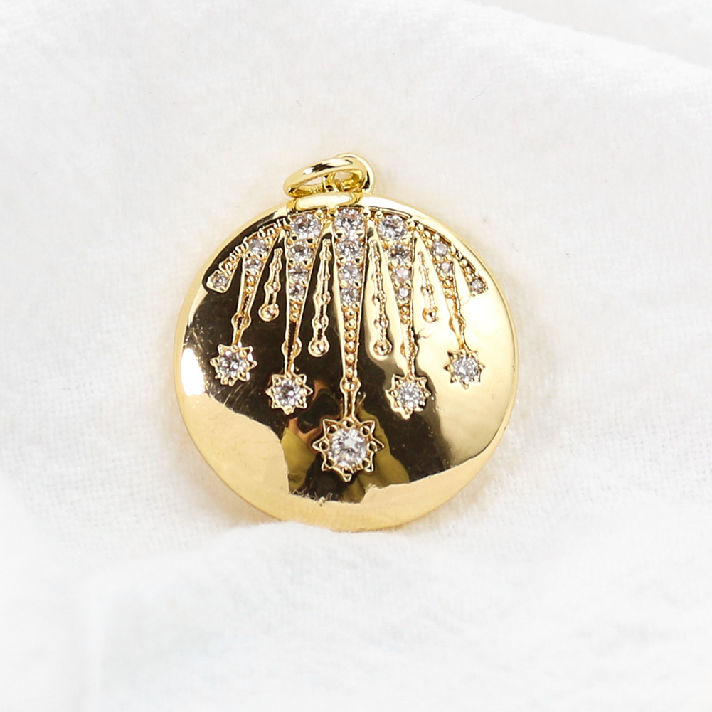 Coin Star Pendant Inlay with Z - Ethnic Fashion Shoot 评论和价格