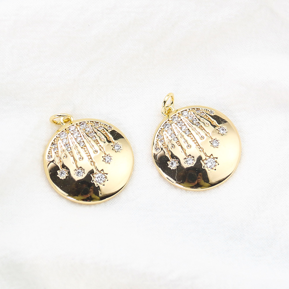 Coin Star Pendant Inlay with Z - Ethnic Fashion Shoot 评论和价格