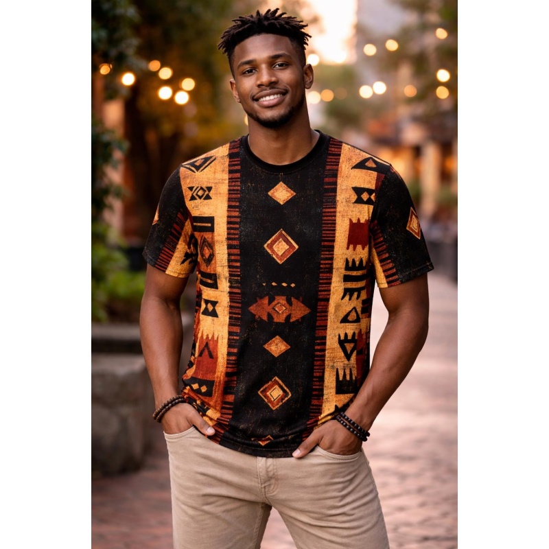 Tribal African Mudcloth Patter - Mudcloth Print Top 评论和价格