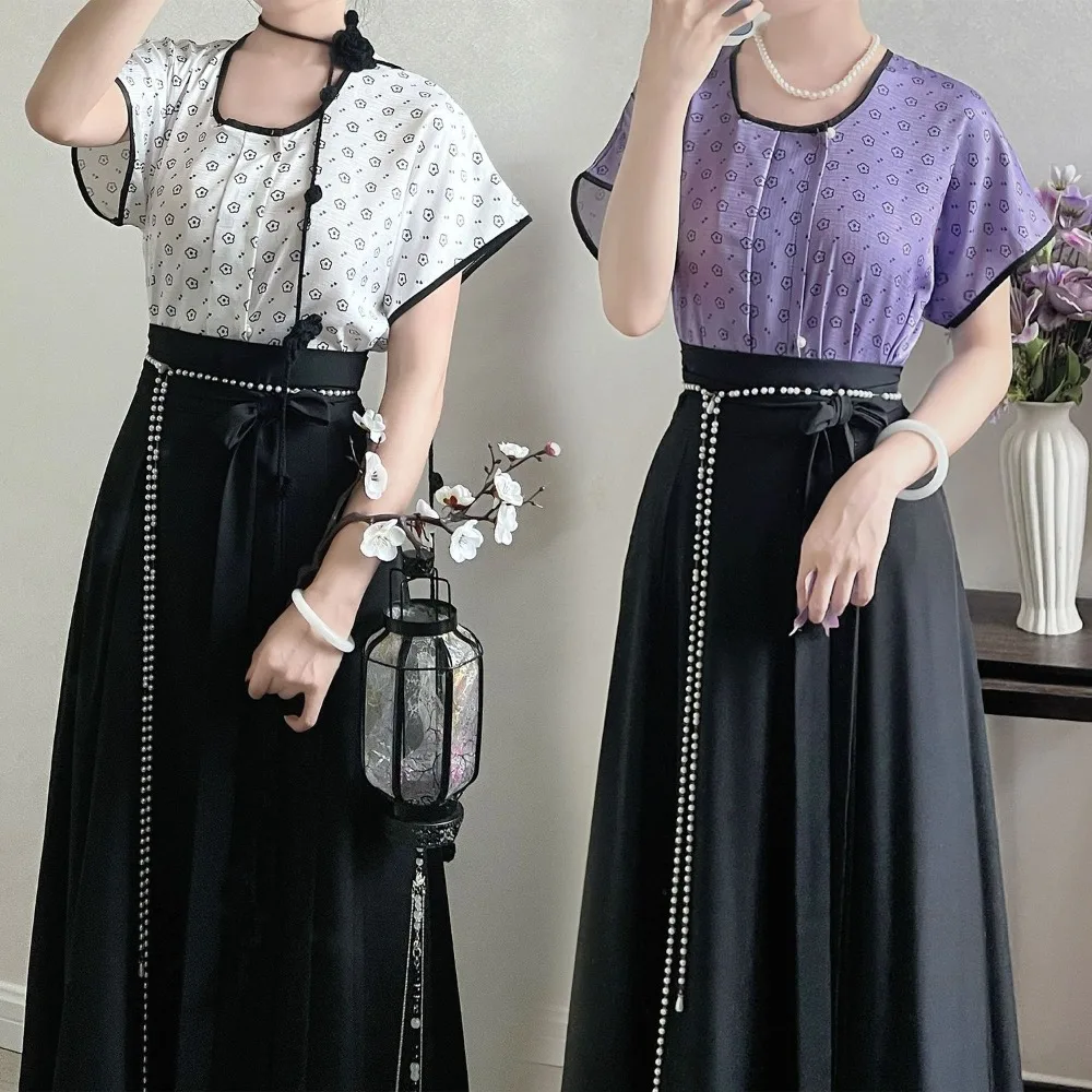 Tang Dynasty Hanfu Set - Women - Hanbok Modern Set 评论和价格
